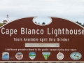 Cape Blanco Lighthouse Sign