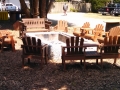 Fire pit and social area at the Manchester Beach / Mendocino Coast KOA