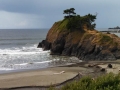 Battle Rock formation at Port Orford