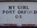 My Girl - boat in dry dock at Port Orford