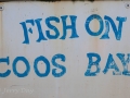 Fish On - boat in dry dock at Port Orford