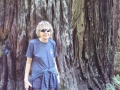 Kim at Lady Bird Johnson Grove Redwoods