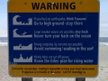 Surf Hazard Sign