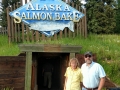 Kim & Jerry at the Alaska Salmon Bake, Fairbanks, Alaska