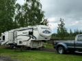 Our rig at Riverview RV Park  - North Pole, Alaska