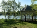 Gazebo & Feather River at the River Reflections RV Park, Oroville, California