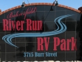 Bakersfield River Run RV Park Sign, Bakersfield, California