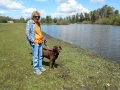 Kim & Jasmine at the City Park Lake Near the Salem Elks Lodge #336, Salem, Oregon