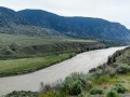 Fraser River in semi-arid rain shadow of the mountains - British Columbia