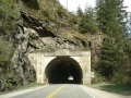 One of many tunnels along the Fraser River Gorge, near Hope, British Columbia