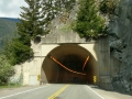 One of many tunnels along the Fraser River Gorge, near Hope, British Columbia