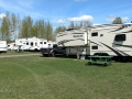 Our Rig at the Airport Inn Motel & RV Park , Quesnel, British Columbia