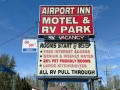 Airport Inn Motel & RV Park Sign, Quesnel, British Columbia