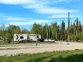 Our rig at Triple G Hideaway RV Park, Fort Nelson, BC