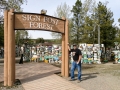 Jerry at Sign Post Forest, Watson Lake, YT