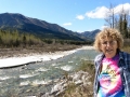 Kim at Toad River - Stone Mountain Provincial Park, BC