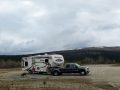 Top of the World Highway - One of many roadside dry camping sites.