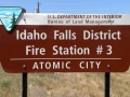 Atomic City Fire Station Sign