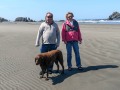 Bandon Beach - Kim, Ron & Jasmine