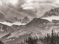 Jasper NP - Icefields Pkwy - Mountain Vista in Black & White