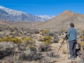 Bill photographing along Highway CA-168