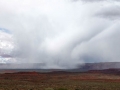 Down-burst in the Valley of the Gods