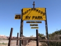 Cottonwood RV Park Entrance Sign