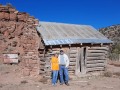 Kim & Jery at old cabin - Montezuma Creek Canyon - Utah