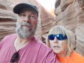 Kim & Jerry at Slot Canyon - Bluff, Utah