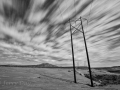 Power Lines by Moonlight