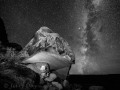 Milky Way Rising at Three Hands Granary - Comb Ridge - Utah