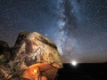 Three Hands Granary by Night - Comb Ridge - Utah