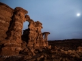 Moonrise Over Hoodoos