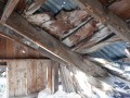 Historic Chemung Mine - Sadly, recent wanton vandalism is evident - many support posts and beams have been shot out causing walls and ceilings to collapse.