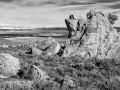 Lee Vining - Rock Formations in Black & White