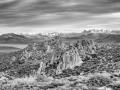 Lee Vining - Rock Formations in Black & White