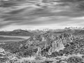 Lee Vining - Rock Formations in Black & White