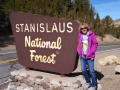 Kim at the Sonora Pass summit