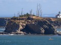 Cape Arago - Lighthouse and Sailboat