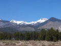 Snow-covered San Francisco Peaks above Flagstaff