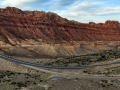 I-70 Spotted Wolf Overlook at Sunset, San Rafael Swell, Utah