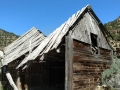 Collapsed barn at Cottonwood Glen Picnic Area. Nine Mile Canyon