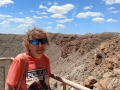 Kim at Meteor Crater