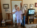 Jerry with aunt Helen & cousin Sharon - Garden Grove, Iowa