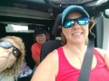 Mom, Shirley, & KIm taking a jeep ride
