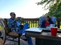 Mom & Jerry - morning coffee on the deck