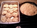 Wonderful biscuits and gravy, from scratch. Yum!