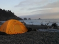 Tent camping on First Beach