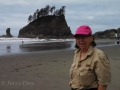 Mom at Second Beach at La Push