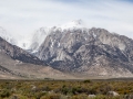 Clearing Storm & Blowing Snow in the Eastern Sierras